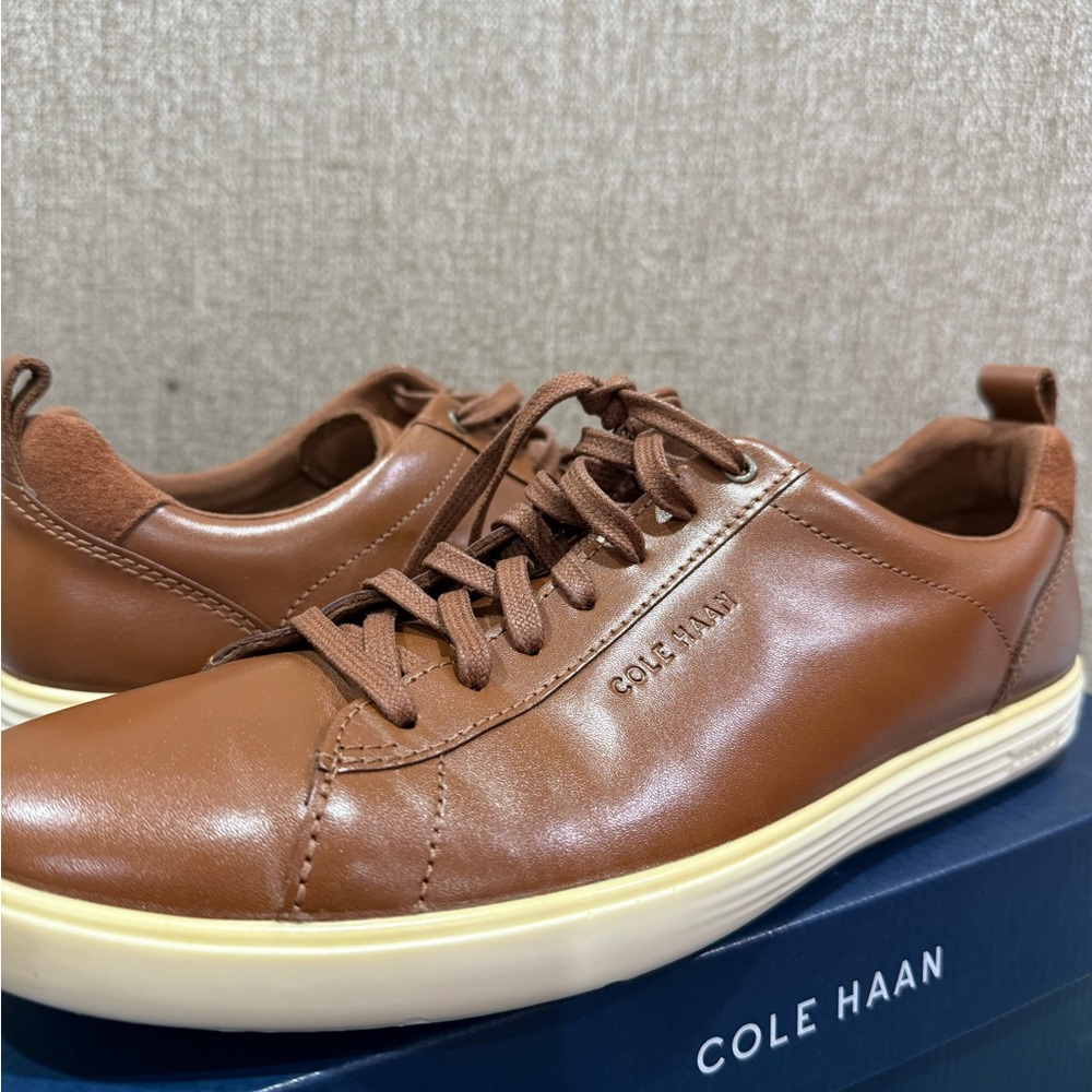 Cole Haan Men's Tan Leather Sneakers
